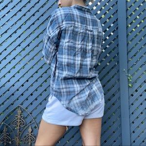 Blue Plaid Brandy Melville Flannel